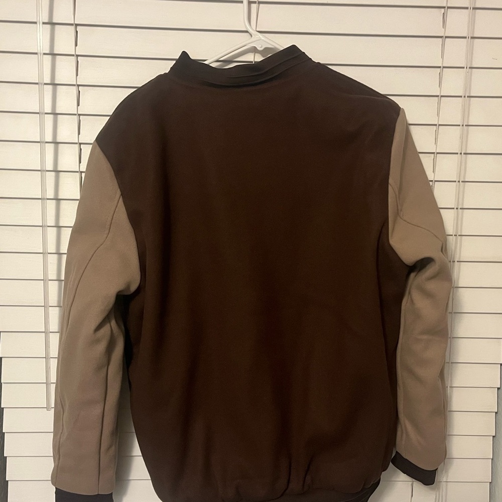 Brand new(with tags) Men's Brown Stone Falcon  Brown Varsity jacket